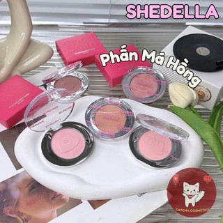 [SHEDELLA] Phấn Má Hồng SHEDELLA Đơn Sắc, Vỏ Hồng, Họa Tiết Mèo Con Dễ Thương, 3.8g