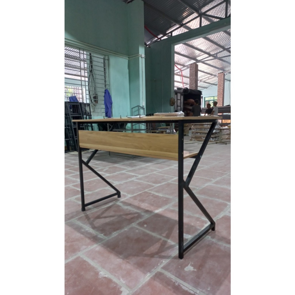 Bàn Học,Bàn Làm Việc Chân Sắt Chữ K Bền Đẹp Tiện Ích