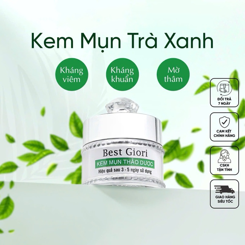 Kem mụn BEST GIORI  mờ thâm dịu da giảm sưng se khít lỗ chân lông 10g