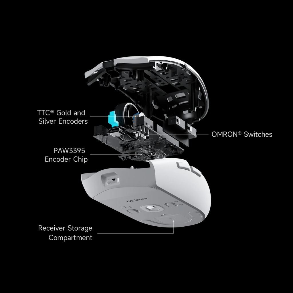 Chuột không dây bluetooth Mchose G3 V2 - 3 mode kết nối - DPi 12000 - Chip 3311 - Pin 800mah | BigBuy360 - bigbuy360.vn