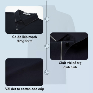 [OUTLET]  Áo Polo nam cao cấp Active Fit Camio vải cá sấu cotton chống nhăn, form đẹp, thoáng khí CMO06