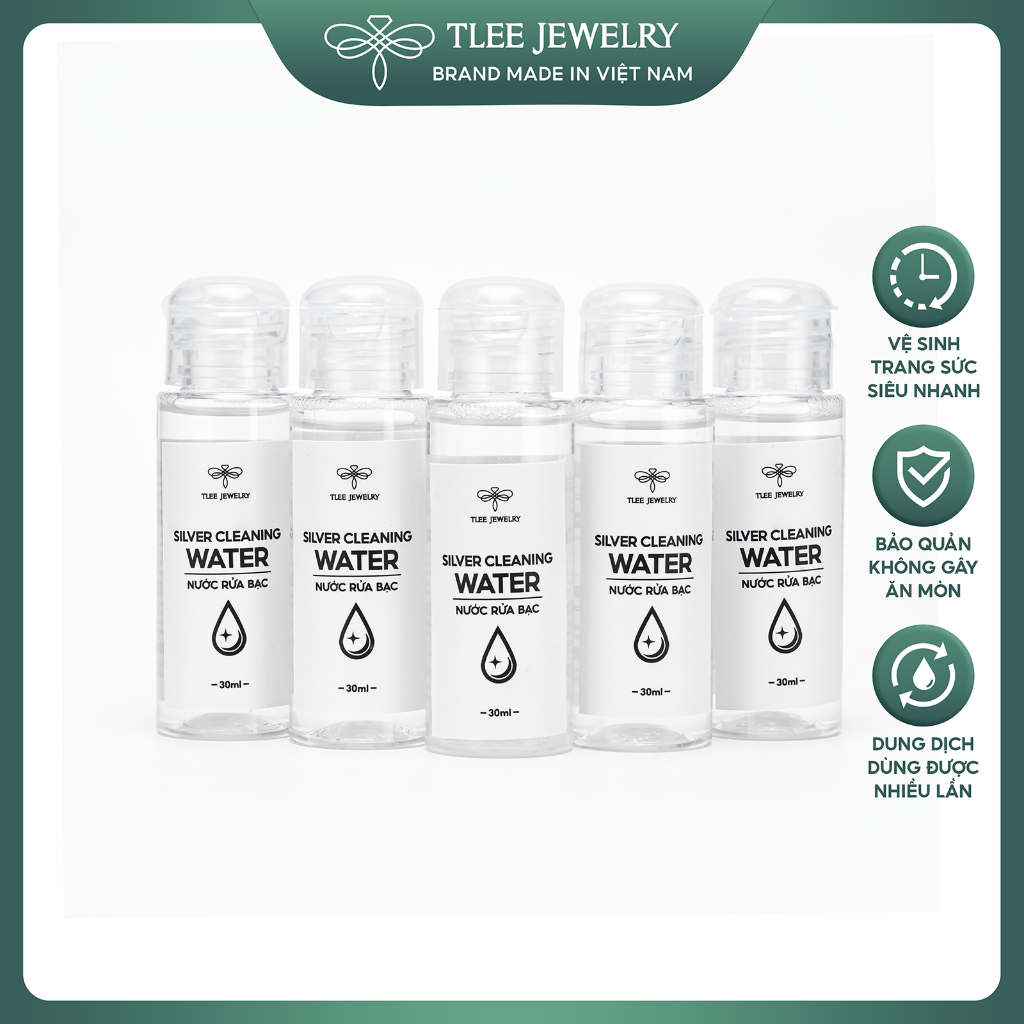 Ảnh Nước rửa trang sức bạc TLEE dung dịch làm sáng bóng bạc như mới 30ml TLEE JEWELRY PK0106 1
