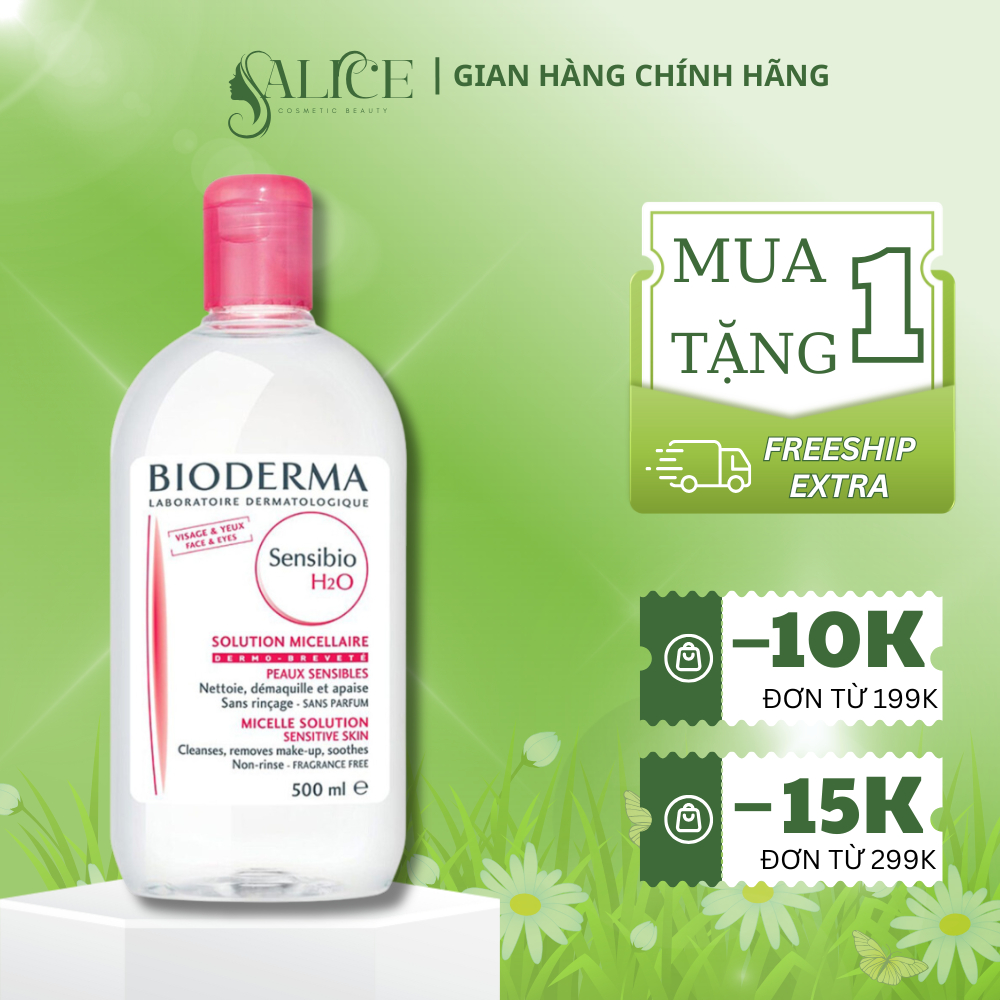 Nước Tẩy Trang Bioderma Crealine H2O 500ml ,Tẩy Trang Bio Quốc Dân Dành Cho Mọi Loại Da