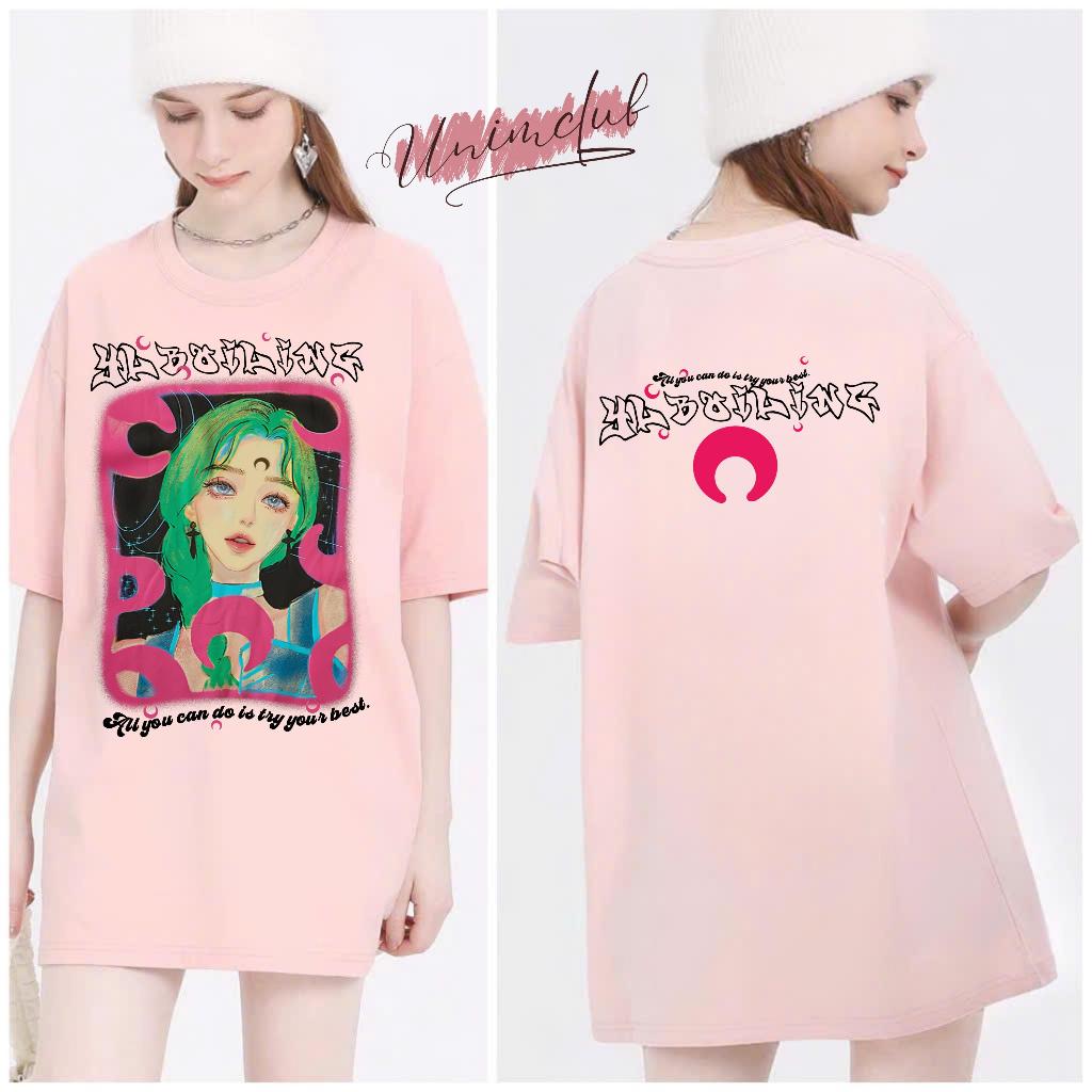 Áo Thun Girl Moon Local Brand Unisex Form Rộng Unim Fashion Vải Cotton Cao Cấp Nhiều Màu AP230