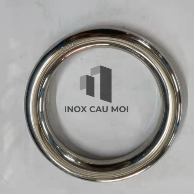Vòng tròn inox 304 (Việt Nam), kích thước 100mm, 160mm, 200mm, màu bạc, hàng rào, cổng trang trí