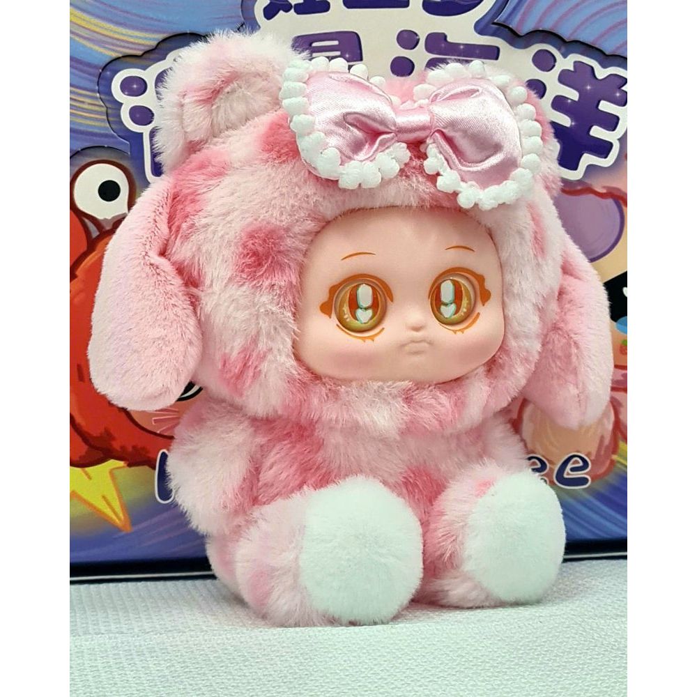 Gấu bông mặt nhựa hình kuromo melody gấu có thể làm móc khóa gấu bông tiện lợi kích thước 25Cm
