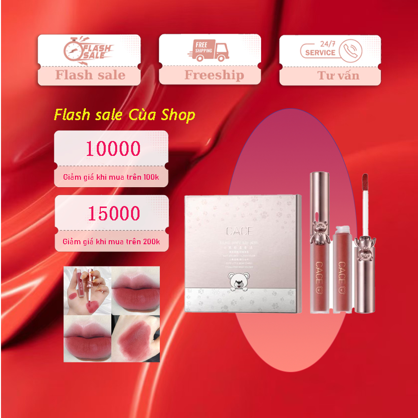 Son Kem CaCe Nắp Gấu Dễ Thương Set 5 Cây diana | Shopee Việt Nam