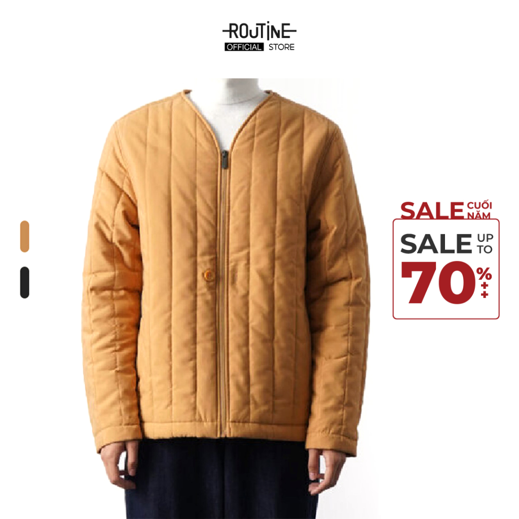 Áo Khoác Nam Chần Bông Polyester Cổ V Form Regular - Routine ...