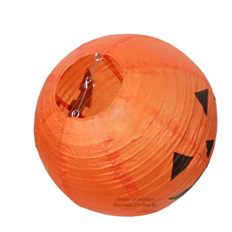 Đèn lồng giấy trang trí halloween kiểu tròn đường kính 20cm