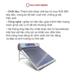 [Miền Nam] Máy nước nóng năng lượng mặt trời LUSWELL VNDAI, Inox SUS 304 bền bỉ - Bảo hành đến 5 năm - Hoa Sen Home — ảnh 3