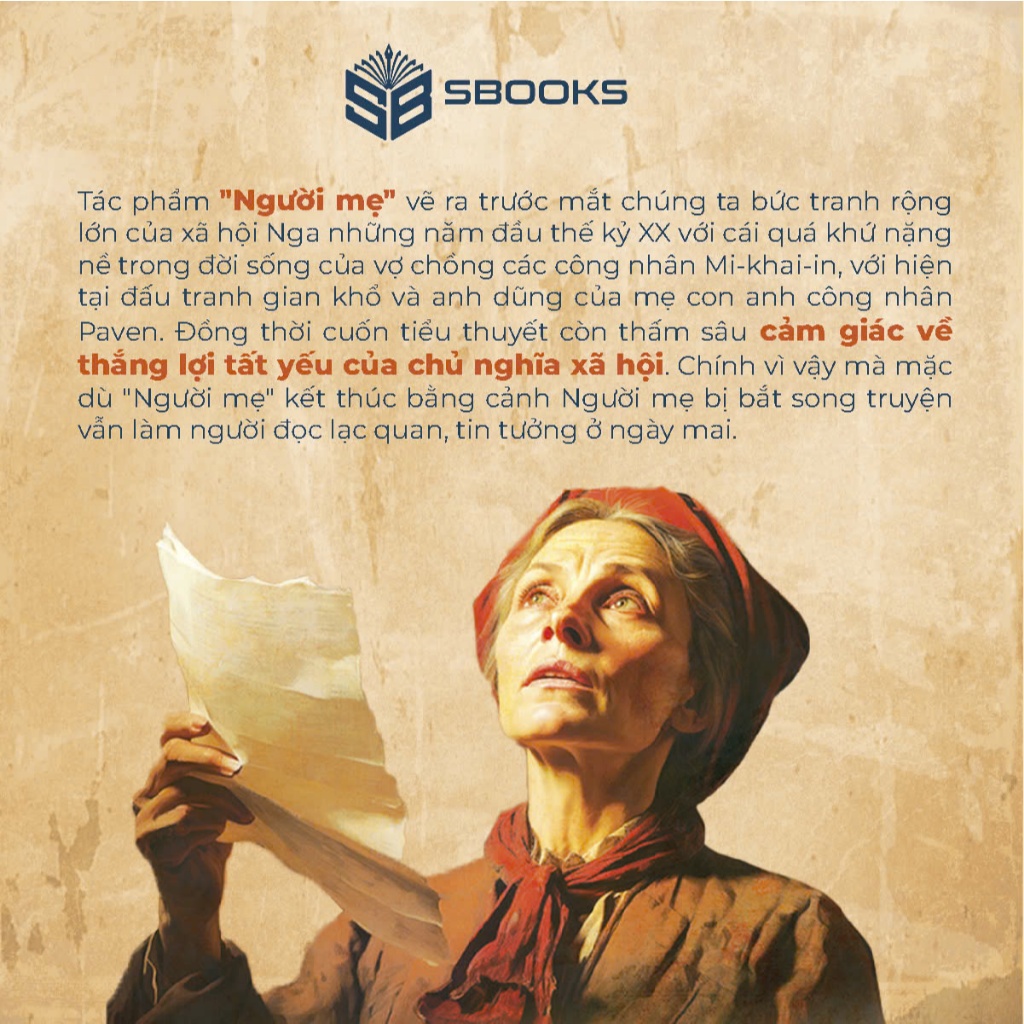 Sách - Người Mẹ ( Maxim Gorky ) - Sbooks Store