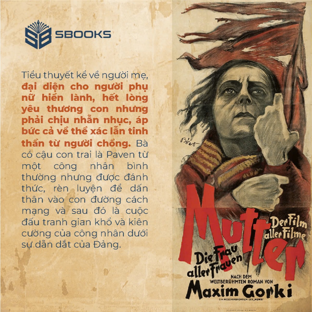 Sách - Người Mẹ ( Maxim Gorky ) - Sbooks Store