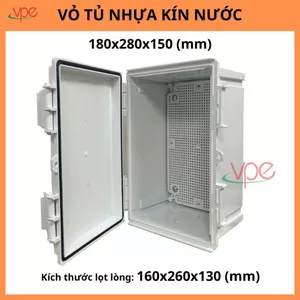 Vỏ tủ nhựa kín nước 180x280x150 sử dụng trong nhà ngoài trời