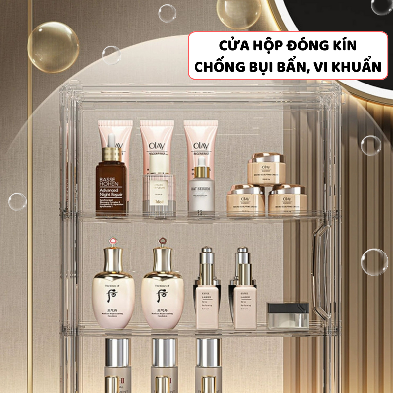 Hộp Trong Suốt Đựng Mỹ Phẩm ENODA HOME, Hộp Trưng Bày Mỹ Phẩm, Hộp Đựng Đồ Trang Điểm HTS020