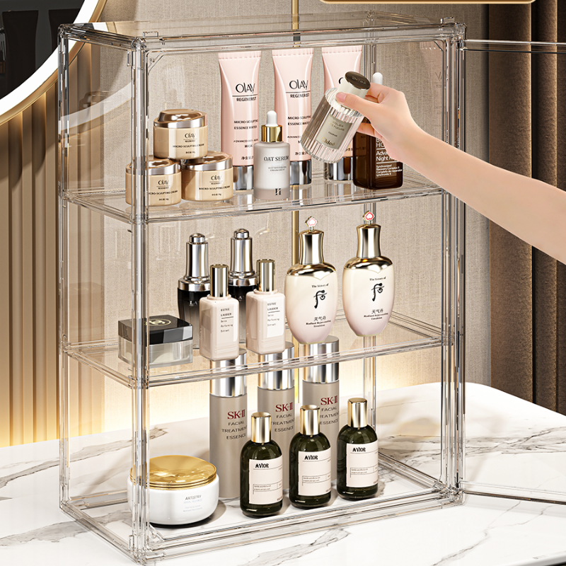 Hộp Trong Suốt Đựng Mỹ Phẩm ENODA HOME, Hộp Trưng Bày Mỹ Phẩm, Hộp Đựng Đồ Trang Điểm HTS020