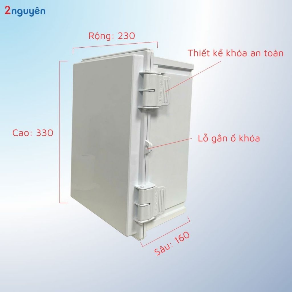 Hộp kỹ thuật 230x330x160 sử dụng hiệu quả an toàn
