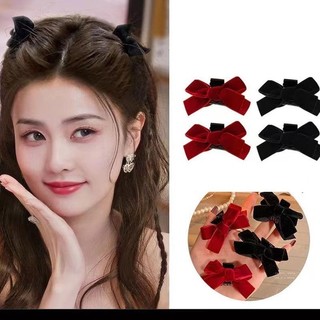 IK Kẹp Mái Nơ Càng Cua Nhung Mini Tiểu Thư Nhiều Mẫu K411