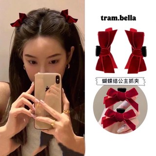 IK Kẹp Mái Nơ Càng Cua Nhung Mini Tiểu Thư Nhiều Mẫu K411