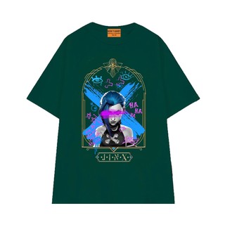Áo Thun Game Liên Minh Huyền Thoại NGỐ TEE Arcane 2 Jinx Vải Cotton 75 Thoáng Mát