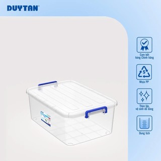 Combo 5 Thùng Nhựa Chữ Nhật Duy Tân – 10L, 15L, 30L – Nhựa PP An Toàn Đựng Thực Phẩm, Đồ Dùng