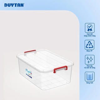 Combo 5 Thùng Nhựa Chữ Nhật Duy Tân – 10L, 15L, 30L – Nhựa PP An Toàn Đựng Thực Phẩm, Đồ Dùng