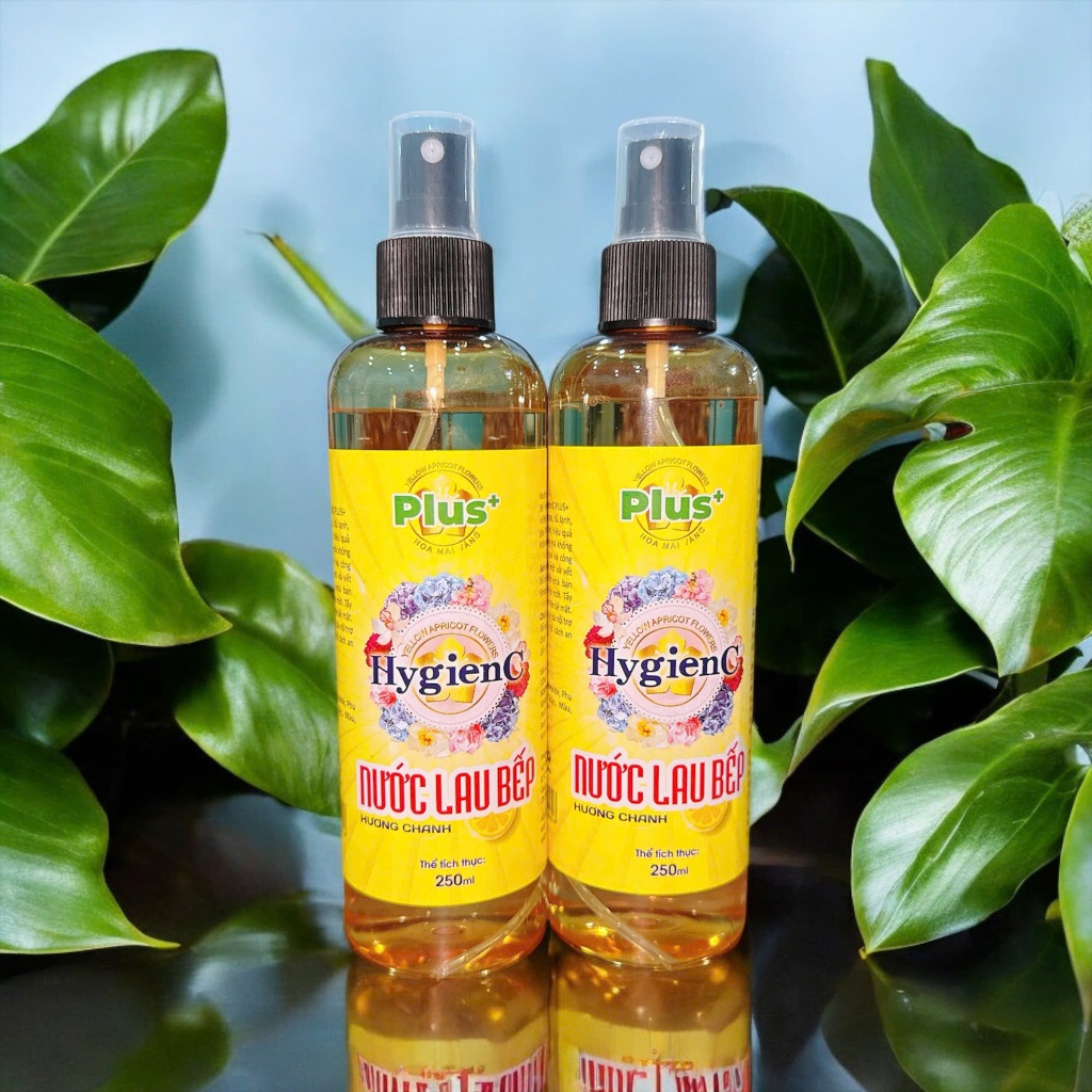 [NEW] Nước Xịt Lau Bếp HygienC Plus Hương Chanh & Baking Soda Chai 250ml