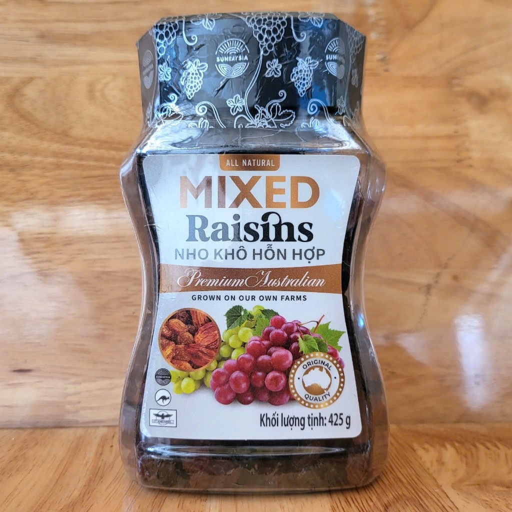 [Hộp MIXED 425g] NHO KHÔ HỖN HỢP [AUSTRALIA] SUNRAYSIA Raisins | Shopee ...
