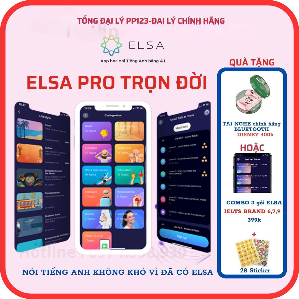 Elsa Pro (Trọn Đời)- Luyện nói tiếng anh | Shopee Việt Nam