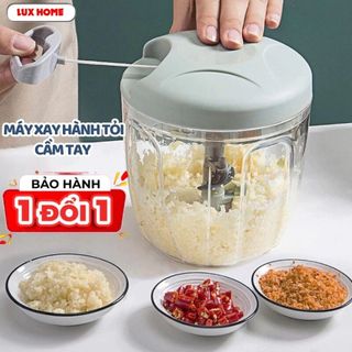 Máy Xay Tỏi Ớt Cầm Tay Mini, Dụng Cụ Xay Tỏi, Ớt Dây Rút Tiện Lợi, Máy Xay Nhà Bếp Mini