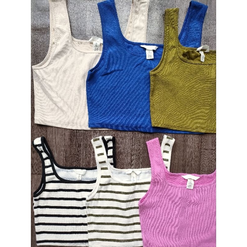 (BomoHouse) Áo croptop ba lỗ HM* bigsize - dư xịn.