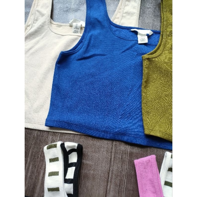 (BomoHouse) Áo croptop ba lỗ HM* bigsize - dư xịn.