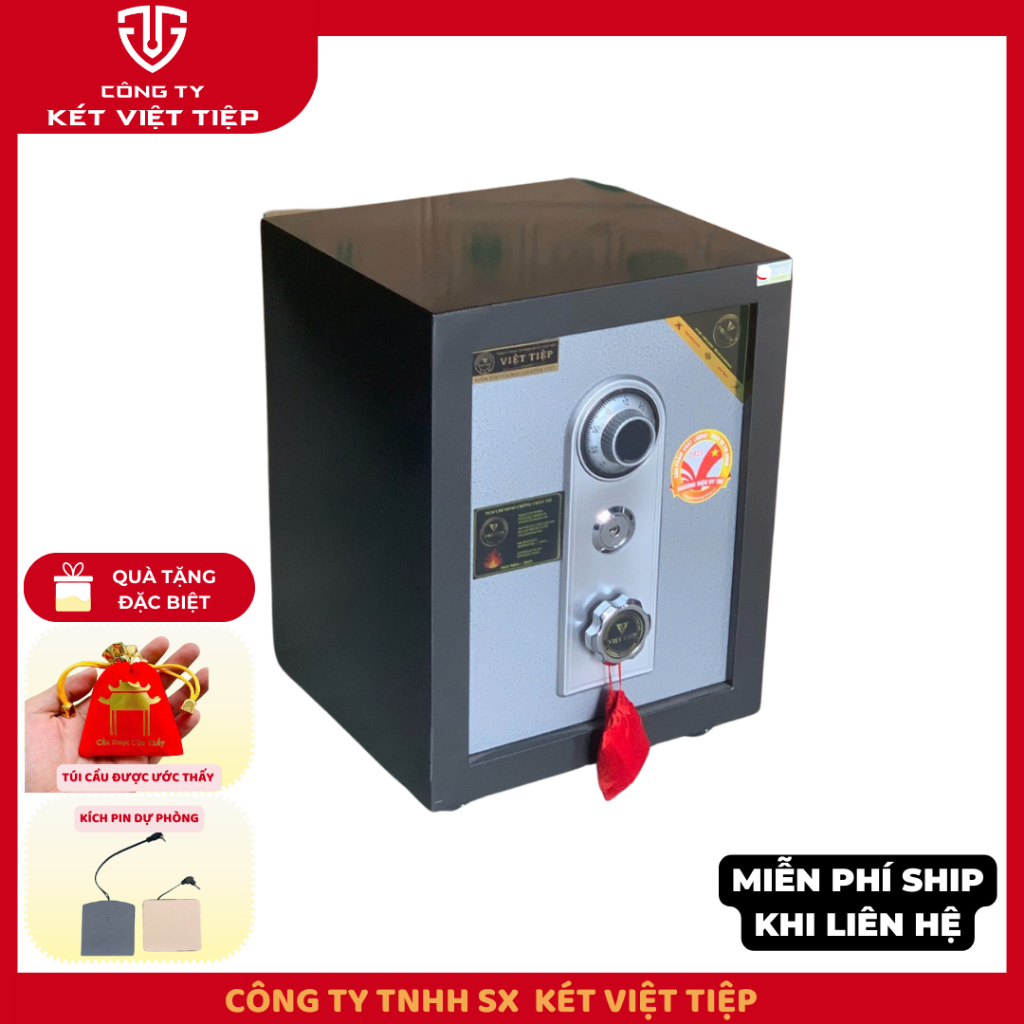 Két sắt Khóa cơ Việt Tiệp - KR50 CƠ 40KG +_ ( Sản phẩm của công ty TNHH SX Két Việt Tiệp )