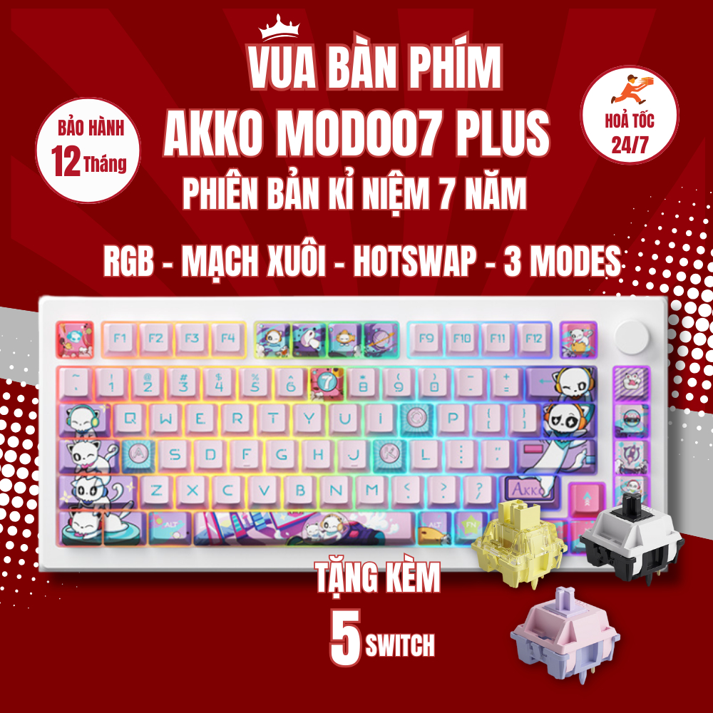 Akko mod 007 - Giá Tốt, Miễn Phí Vận Chuyển, Đủ Loại | Shopee Việt Nam