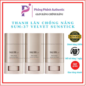 Thanh lăn chống nắng dưỡng trắng cải thiện nếp nhăn Su:m37 Sun-away Velvet Sun Stick SPF50+/PA++++