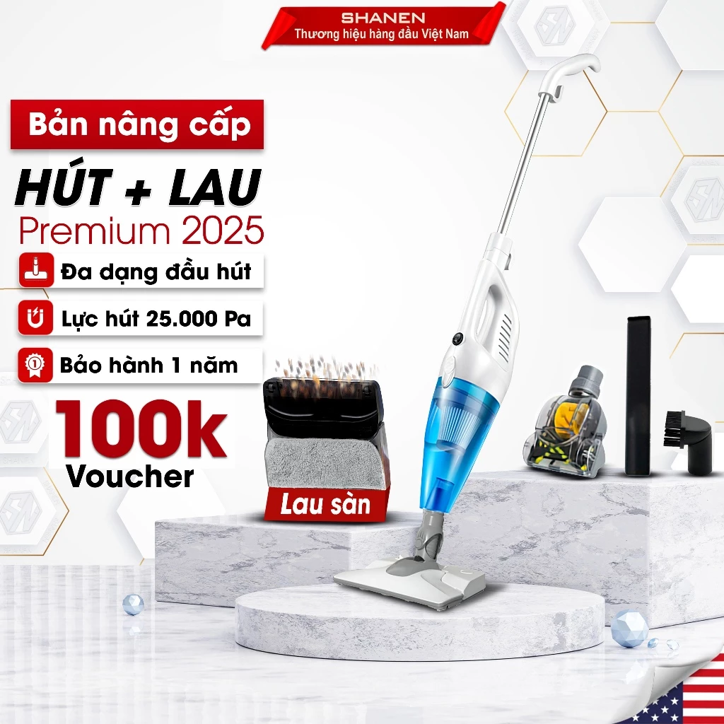 Máy hút bụi lau sàn SHANEN