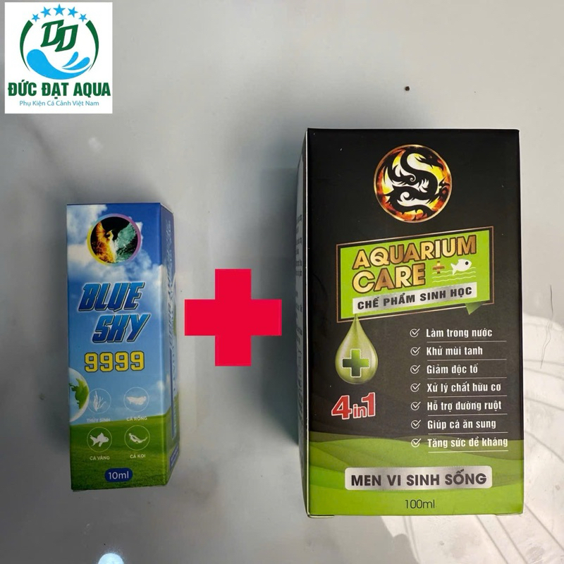 (MUA 1 TẶNG 1) Blue Sky 999 -9999 10ml + Vi Sinh Aquarium care 50ml hoặc 999/5ml kèm vs và lẻ 2