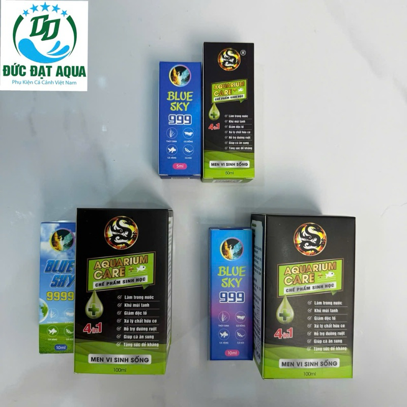 (MUA 1 TẶNG 1) Blue Sky 999 -9999 10ml + Vi Sinh Aquarium care 50ml hoặc 999/5ml kèm vs và lẻ