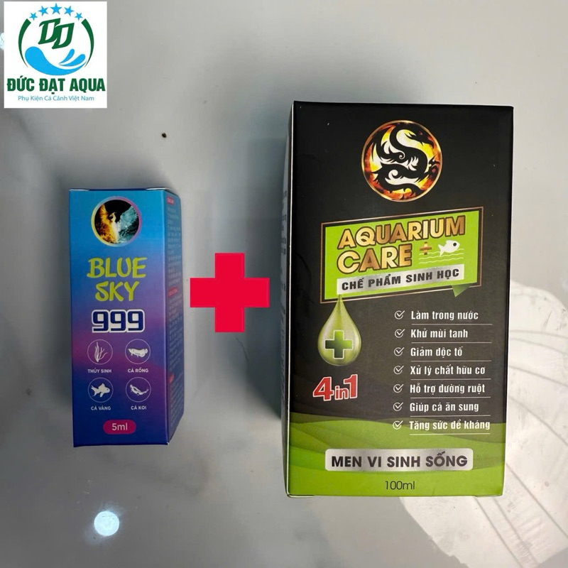 (MUA 1 TẶNG 1) Blue Sky 999 -9999 10ml + Vi Sinh Aquarium care 50ml hoặc 999/5ml kèm vs và lẻ 5