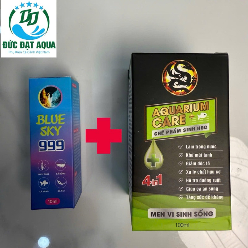 (MUA 1 TẶNG 1) Blue Sky 999 -9999 10ml + Vi Sinh Aquarium care 50ml hoặc 999/5ml kèm vs và lẻ 9