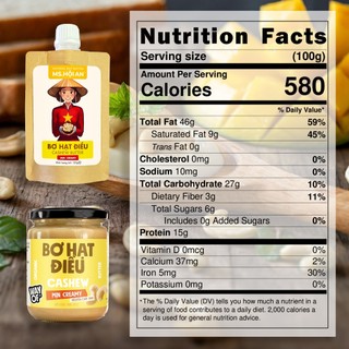 Bơ Hạt Điều Mịn WayOf - Không Đường Không Dầu - Giàu Protein Eat Clean Gym