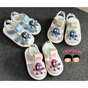 Dép quai hậu, sandal tập đi, chip chip cho bé có còi có đèn siêu nhẹ da mềm đế chống trơn, mẫu mới 2025 (CC018)