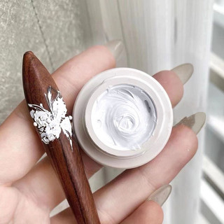 Gel thạch cao làm hoa siêu dẻo bản cao cấp màu trắng - chất gel dẻo mịn nặn hoa siêu dễ