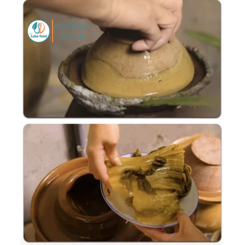 Cải Chua Tứ Xuyên Cao Cấp 400g - Dưa Cải Muối Giòn Ngon, Đậm Đà Vị Trung Hoa Luka Food