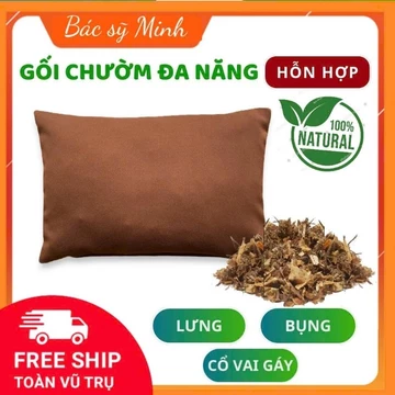 GỐI CHƯỜM Thảo Dược Đa Năng - Giảm Đau, Thư Giãn - Túi chườm Nóng Thảo Dược, Bs Minh