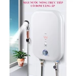 Máy nước nóng trực tiếp có bơm trợ lực màu xám, Bình nóng lạnh trực tiếp làm nóng nhanh, tặng phụ kiện BH 12 tháng — ảnh 6