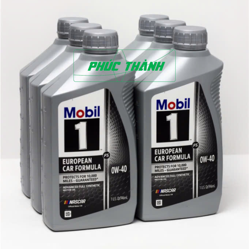 Dầu nhớt tổng hợp toàn phần ô-tô Mobil 1 European Car Formula 0w40 946ml/4,73L nhập Mỹ - Chính hãng