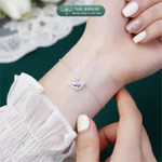 Lắc tay bạc nữ TLEE  thiên nga đính đá lấp lánh TLEEJEWELRY — ảnh 8
