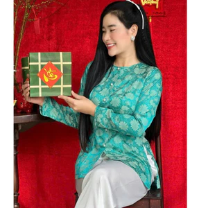 Bà Ba Gấm 2Da # Women Top Áo Voi Kem