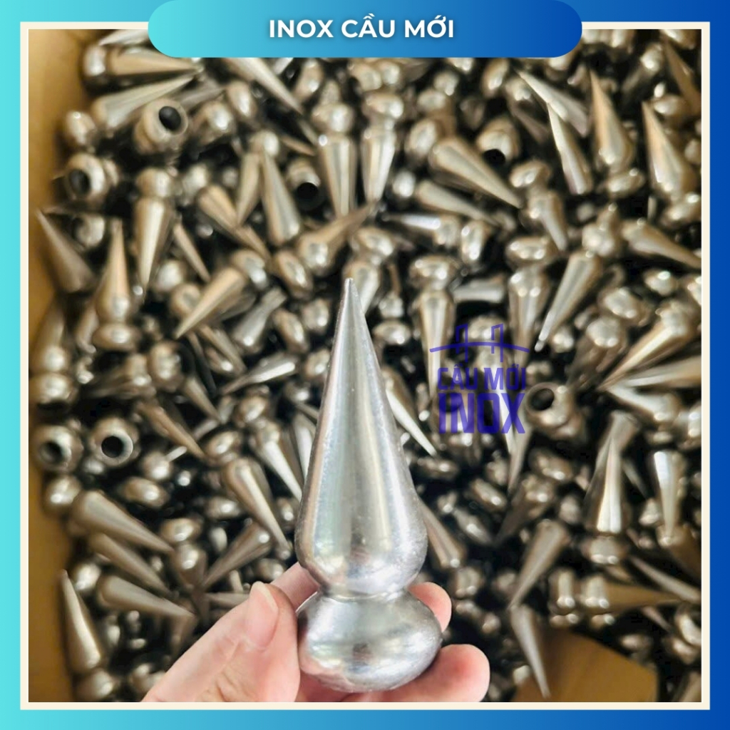 Mác inox 304/ mác hàng rào inox/ mác lá lúa/mác chông/mác cánh gà/mác trang trí hàng rào