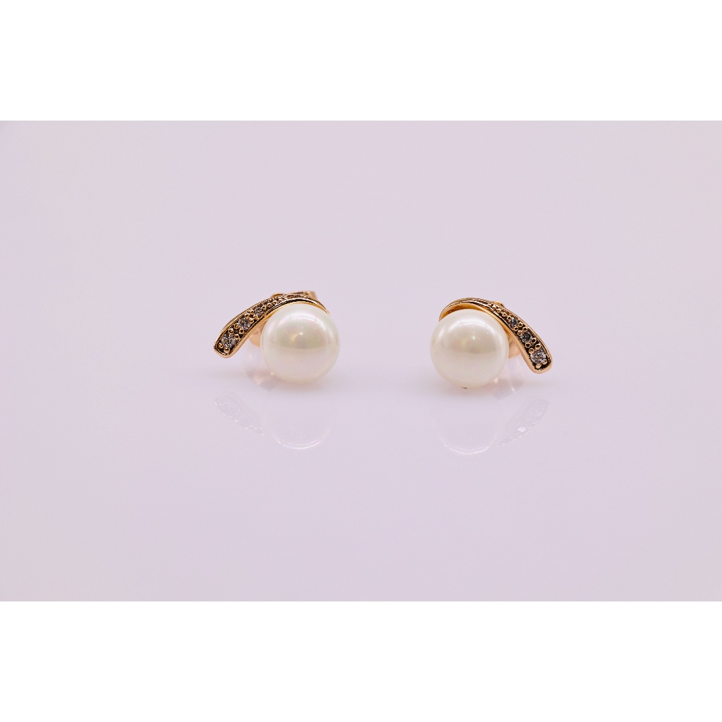 Mã BT20. Bông Tai ngọc Trai Nuôi Nước Ngọt Dày 6-7Li - Forever Young Pearl